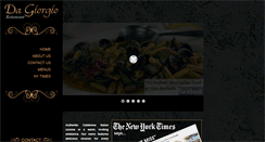 Desktop Screenshot of dagiorgiorestaurant.com