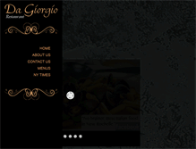Tablet Screenshot of dagiorgiorestaurant.com